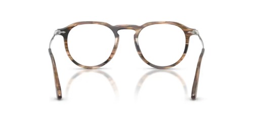 Persol PO3387V - 1236 - 51 Cadres optiques Noir et taupe rayés Coussin