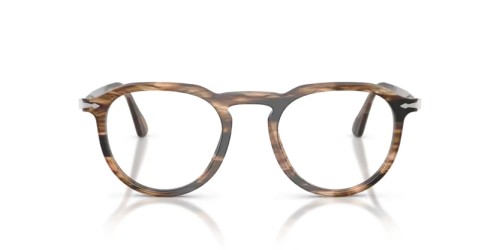 Persol PO3387V - 1236 - 51 Cadres optiques Noir et taupe rayés Coussin