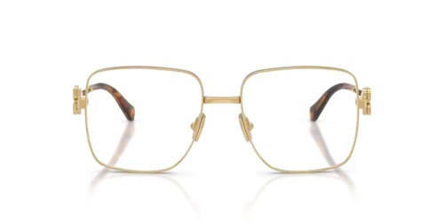 MIU MIU MU 51XV - ​5AK1O1 - ​54 Cadres optiques Or Angulaire