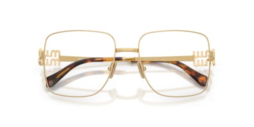 MIU MIU MU 51XV - ​5AK1O1 - ​54 Cadres optiques Or Angulaire