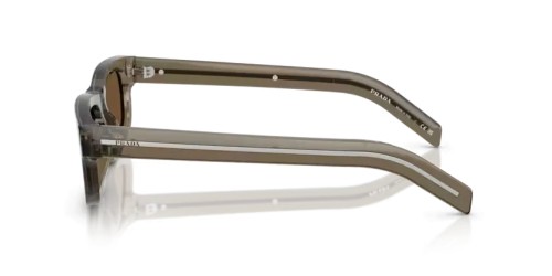 PRADA PR B11S - 18T70F - 57 Lunettes de soleil Terre transparent Rectangle