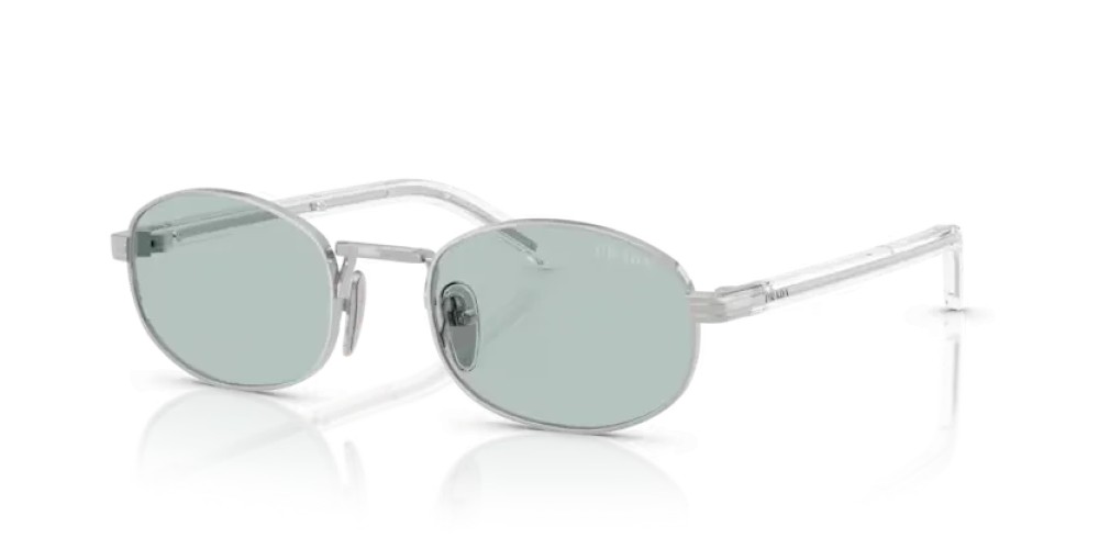 PRADA PR B53S - 1BC40N - 52 Lunettes de soleil Argent Ovale