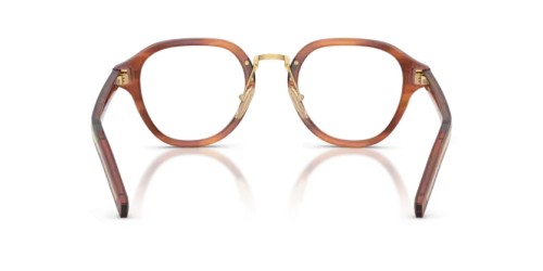 PRADA PR C05S - 27F1O1 - 50 Cadres optiques Cognac rayé Phantos