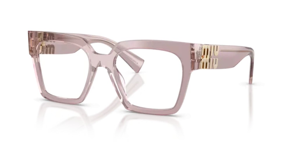 MIU MIU MU 04UV - 12W1O1 - 52 Cadres optiques Mauve transparent Angulaire