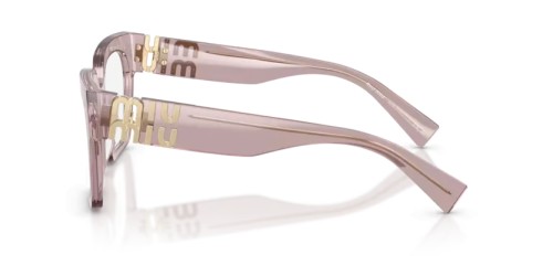 MIU MIU MU 04UV - 12W1O1 - 52 Cadres optiques Mauve transparent Angulaire