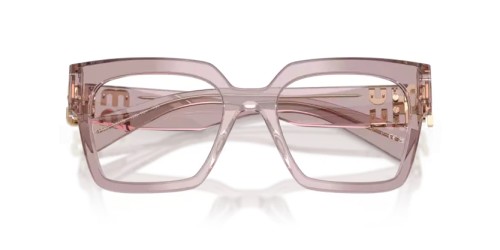MIU MIU MU 04UV - 12W1O1 - 52 Cadres optiques Mauve transparent Angulaire