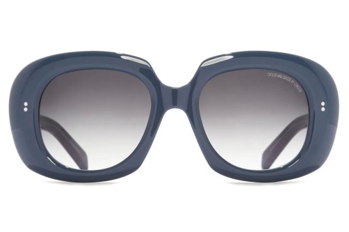 Cutler&Gross CGSN-9383 - 04 - 53 Lunettes de soleil Bleu Angulaire