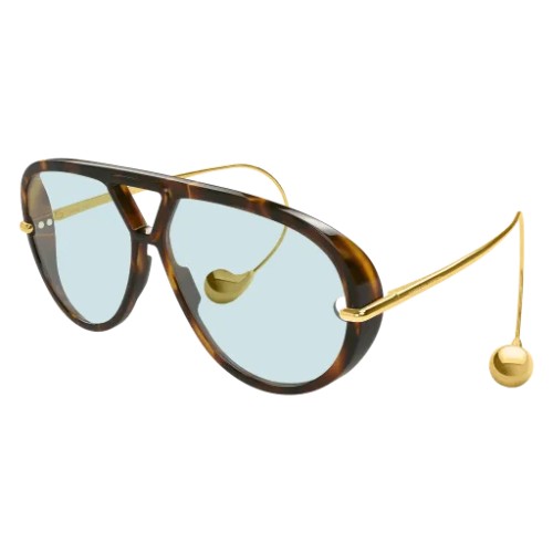Bottega Veneta BV1273S - 007 - 63 Lunettes de soleil Havanna Pilot (Aviator)