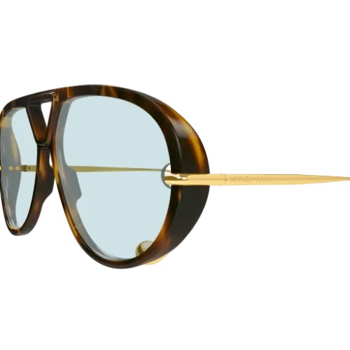 Bottega Veneta BV1273S - 007 - 63 Lunettes de soleil Havanna Pilot (Aviator)