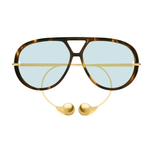 Bottega Veneta BV1273S - 007 - 63 Lunettes de soleil Havanna Pilot (Aviator)