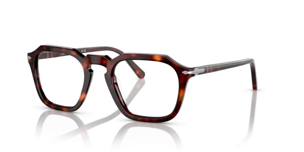 Persol PO3292V - 24 - 50 Cadres optiques Havane Angulaire