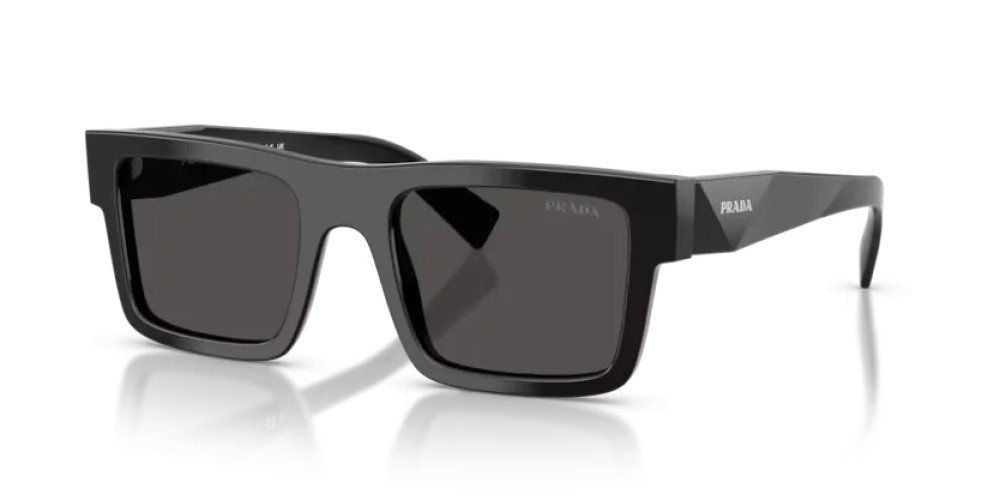 PRADA PR 19WS - 1AB5S0 - 52 Lunettes de soleil Noir Rectangle