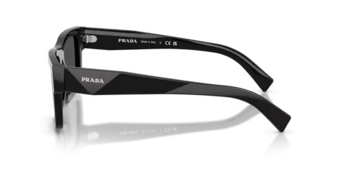 PRADA PR 19WS - 1AB5S0 - 52 Lunettes de soleil Noir Rectangle