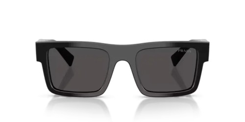 PRADA PR 19WS - 1AB5S0 - 52 Lunettes de soleil Noir Rectangle