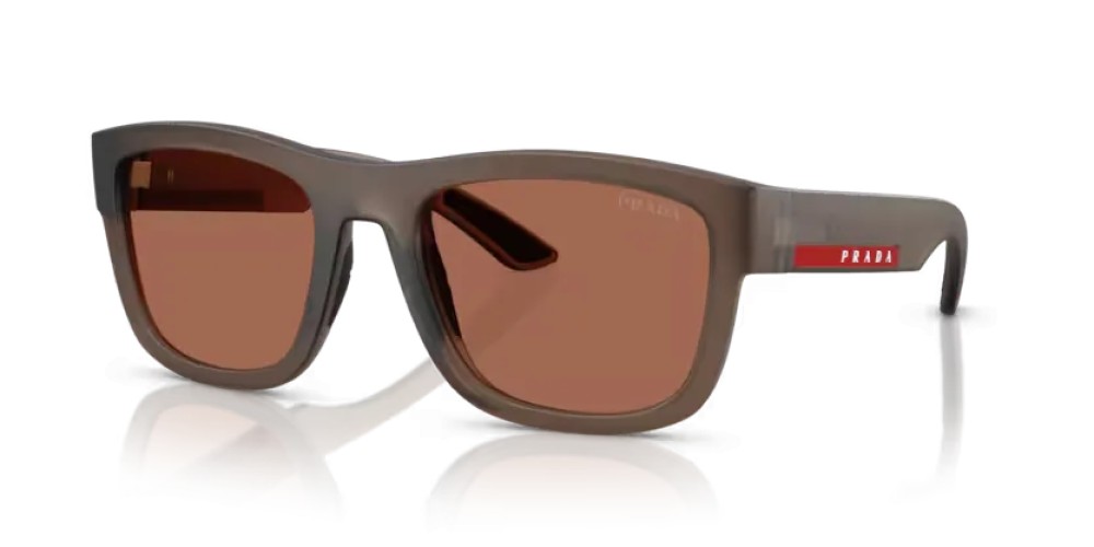 Prada Linea Rossa PS 01ZS - 29F50A - 56 Lunettes de soleil Translucide marron Coussin