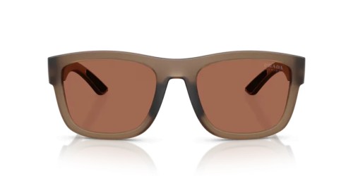 Prada Linea Rossa PS 01ZS - 29F50A - 56 Lunettes de soleil Translucide marron Coussin