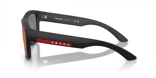 Prada Linea Rossa PS 01ZS - DG008F - 56 Lunettes de soleil Caoutchouc noir Coussin