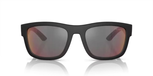 Prada Linea Rossa PS 01ZS - DG008F - 56 Lunettes de soleil Caoutchouc noir Coussin