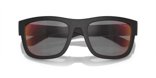 Prada Linea Rossa PS 01ZS - DG008F - 56 Lunettes de soleil Caoutchouc noir Coussin