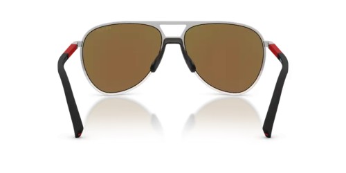 Prada Linea Rossa PS 53ZS - 1BC08R - 59 Lunettes de soleil Argent Pilote (Aviateur)