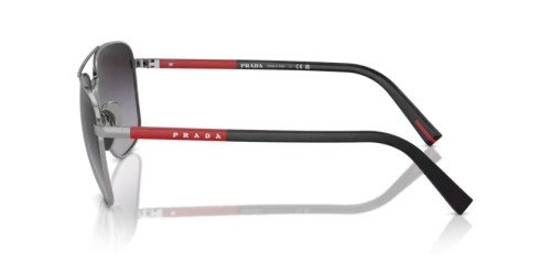 Prada Linea Rossa PS 54ZS - 5AV09U - 60 Lunettes de soleil Métal bleu-gris Ovale