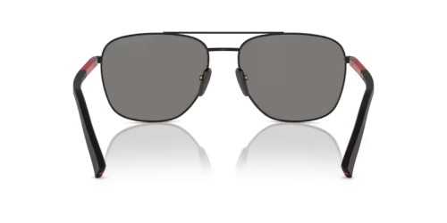 Prada Linea Rossa PS 54ZS - DG008F - 60 Lunettes de soleil Noir caoutchouté Ovale