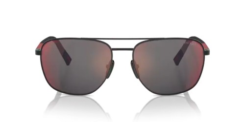 Prada Linea Rossa PS 54ZS - DG008F - 60 Lunettes de soleil Noir caoutchouté Ovale