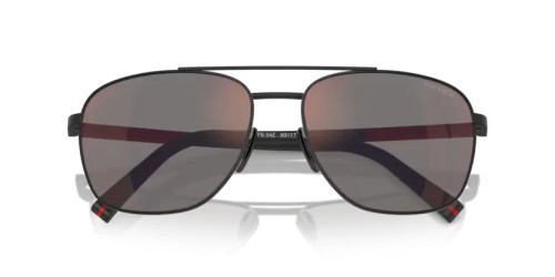 Prada Linea Rossa PS 54ZS - DG008F - 60 Lunettes de soleil Noir caoutchouté Ovale