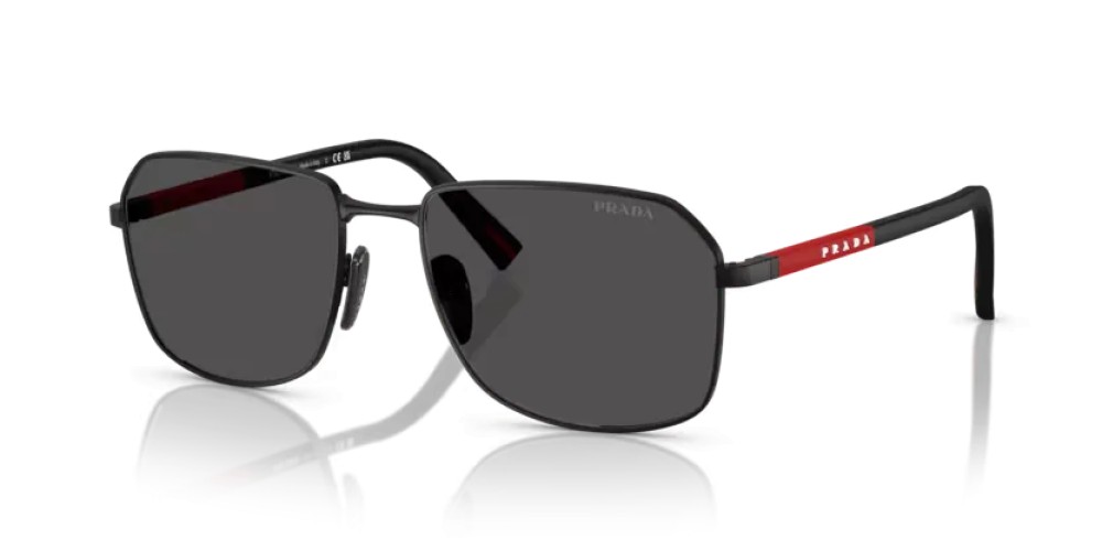 Prada Linea Rossa PS A51S - 1BO06F - 57 Lunettes de soleil Noir mat Rectangle