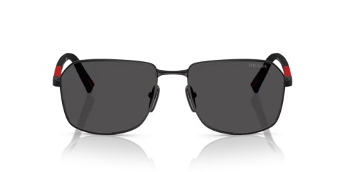 Prada Linea Rossa PS A51S - 1BO06F - 57 Lunettes de soleil Noir mat Rectangle
