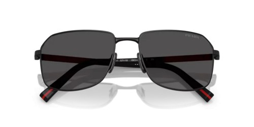 Prada Linea Rossa PS A51S - 1BO06F - 57 Lunettes de soleil Noir mat Rectangle