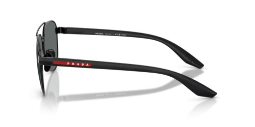 Prada Linea Rossa PS A52S - 1AB5Z1 - 58 - AVEC DES VERRES POLARISÉS Lunettes de soleil Noir Pilote (Aviateur)