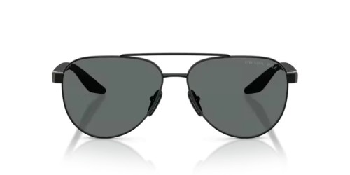 Prada Linea Rossa PS A52S - 1AB5Z1 - 58 - AVEC DES VERRES POLARISÉS Lunettes de soleil Noir Pilote (Aviateur)