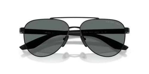 Prada Linea Rossa PS A52S - 1AB5Z1 - 58 - AVEC DES VERRES POLARISÉS Lunettes de soleil Noir Pilote (Aviateur)