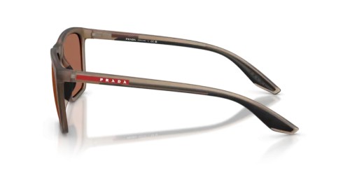 Prada Linea Rossa PS B08S - 29F50A - 56 Lunettes de soleil Marron mat Coussin