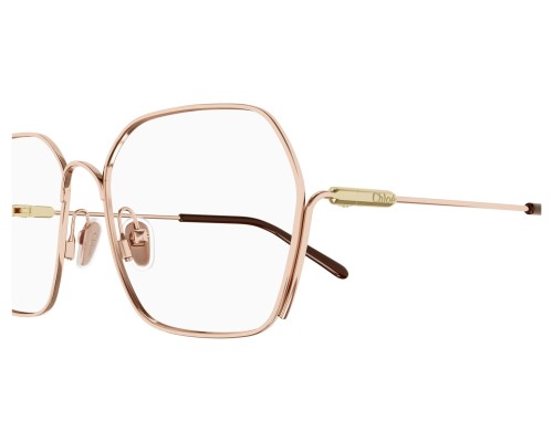 Chloé CH0208O - 002 - 55 Cadres optiques Or rose Angulaire