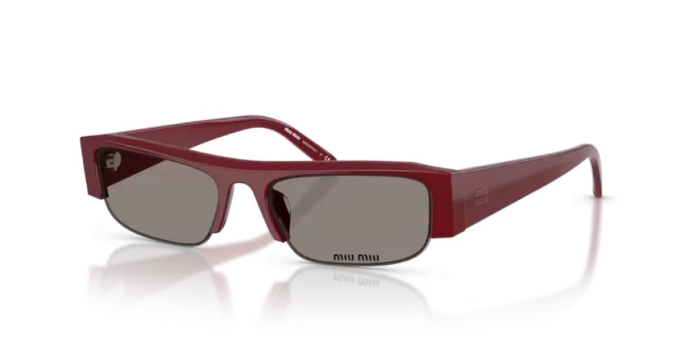 MIU MIU MU B07S - 21I80Q - 51 Lunettes de soleil Bordeaux opalin Rectangle
