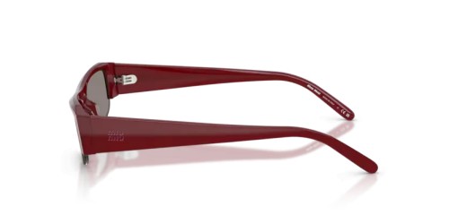 MIU MIU MU B07S - 21I80Q - 51 Lunettes de soleil Bordeaux opalin Rectangle