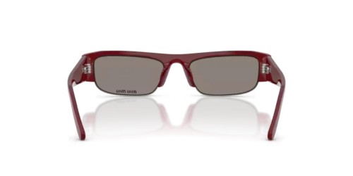 MIU MIU MU B07S - 21I80Q - 51 Lunettes de soleil Bordeaux opalin Rectangle