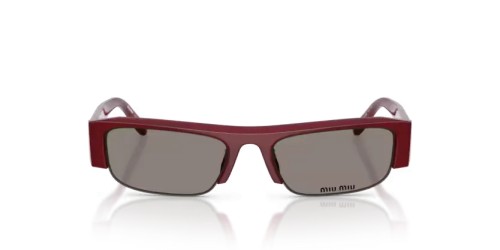 MIU MIU MU B07S - 21I80Q - 51 Lunettes de soleil Bordeaux opalin Rectangle