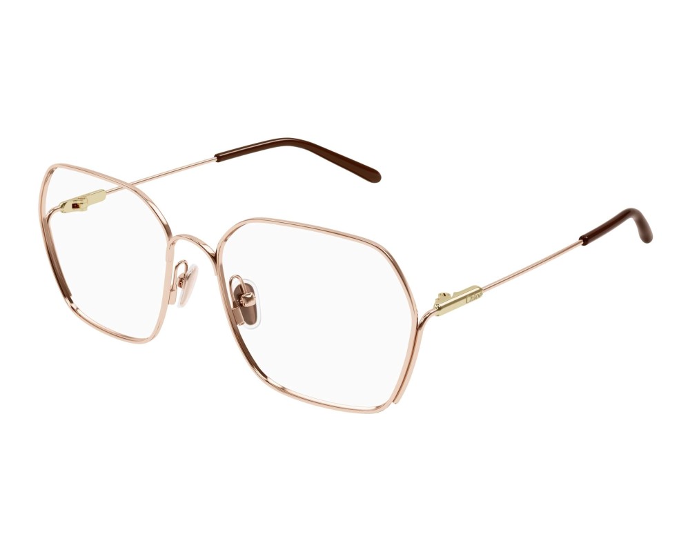 Chloé CH0208O - 002 - 55 Cadres optiques Or rose Angulaire