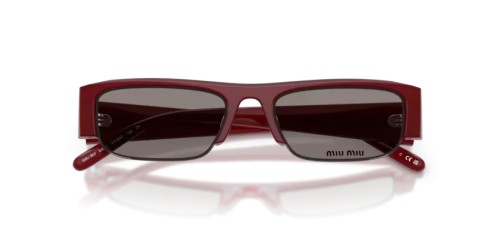 MIU MIU MU B07S - 21I80Q - 51 Lunettes de soleil Bordeaux opalin Rectangle