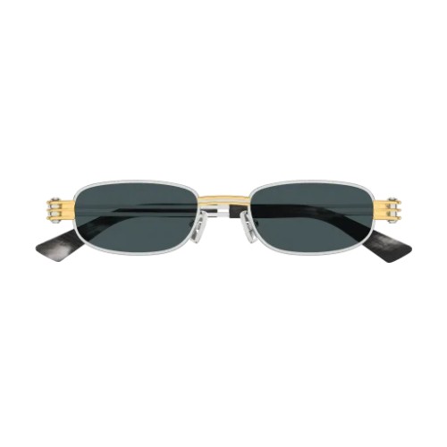 Bottega Veneta BV 1381S - 003 - 50 Lunettes de soleil Argent Rectangle