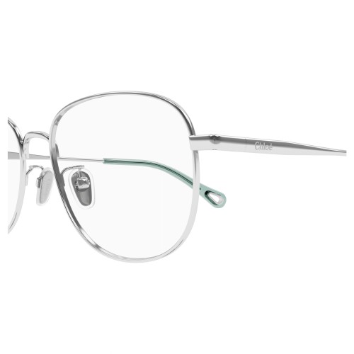 Chloé CH0213OA - 002 - 53 Cadres optiques Argent Coussin arrondi