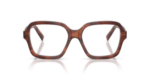 MIU MIU MU 03YV - 26E1O1 - 54 Cadres optiques Rayé tabac Angulaire