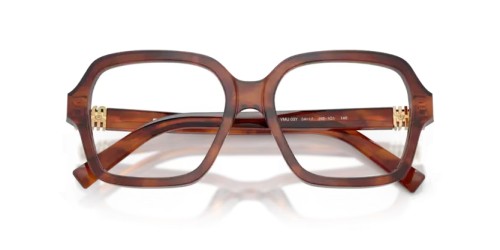 MIU MIU MU 03YV - 26E1O1 - 54 Cadres optiques Rayé tabac Angulaire