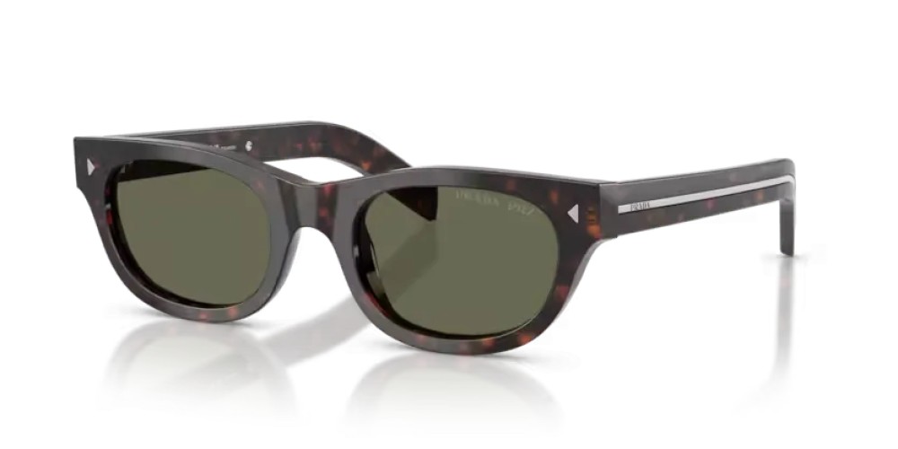 PRADA PR C09S - 17N03R - 51 - AVEC DES VERRES POLARISÉS Lunettes de soleil Havane Œil de chat