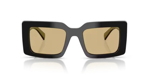 PRADA PR D01S - 03K10R - 52 Lunettes de soleil Noir Rectangle
