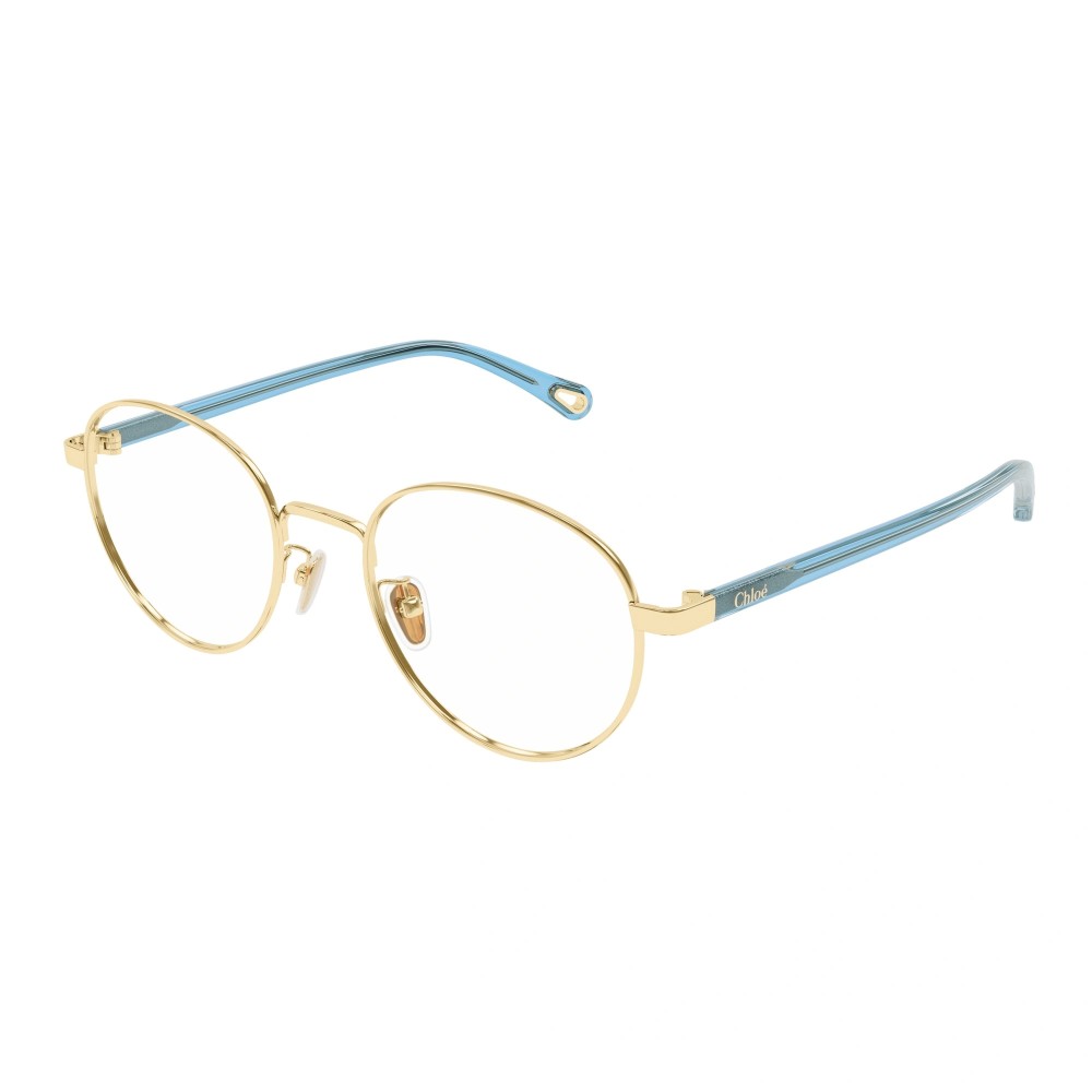 Chloé CH0216OA - 005 - 52 Cadres optiques Or, Bleu Coussin arrondi