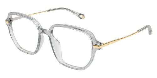 Chloé CH0218OA - 002 - 55 Cadres optiques Gris, Or Angulaire